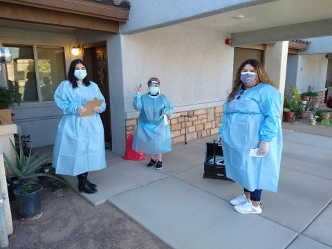 Community Health Worker provide door to door services.